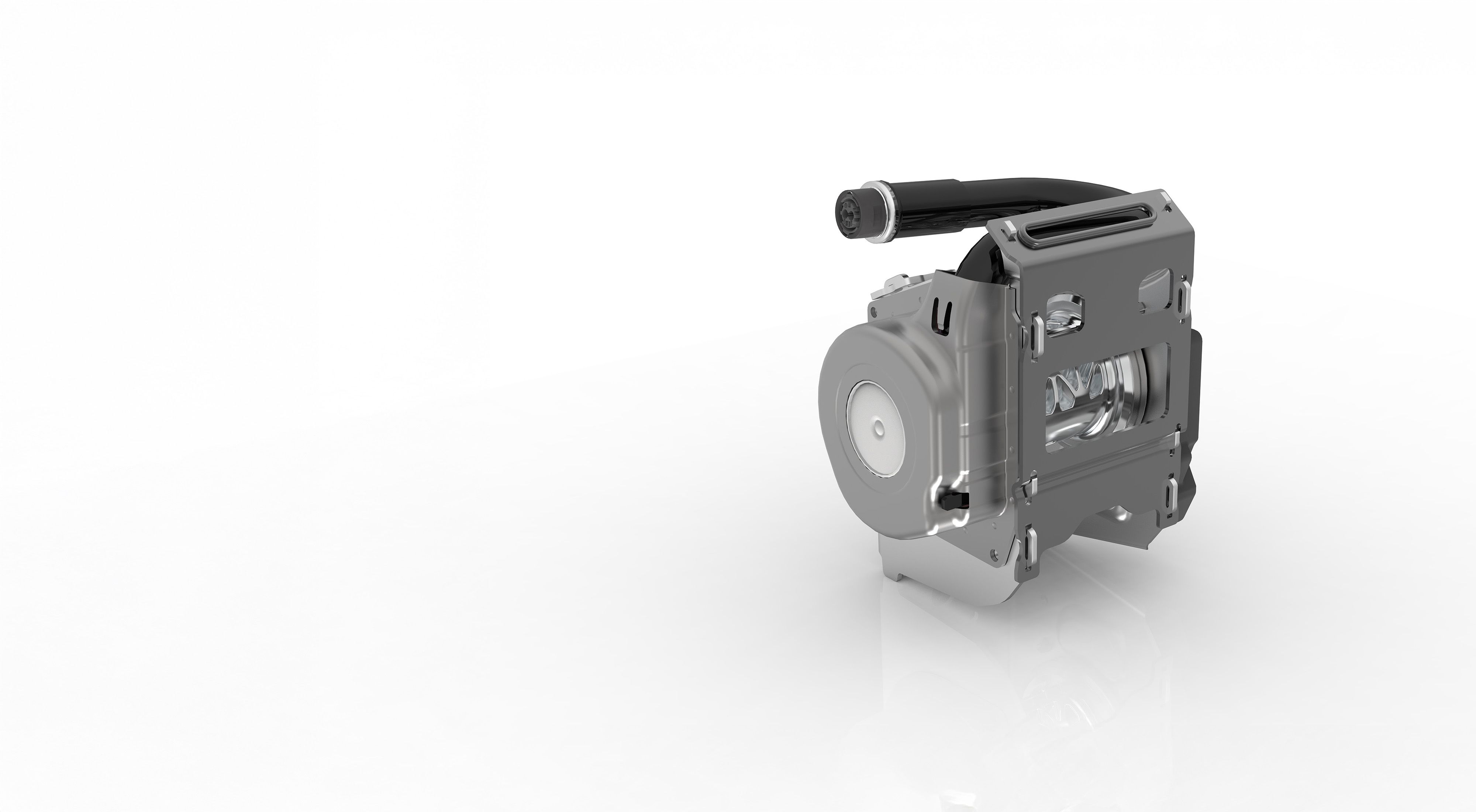 Vehicle safety system component with handle and control dial