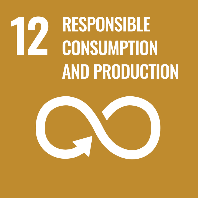 Responsible consumption and production symbol with infinity loop
