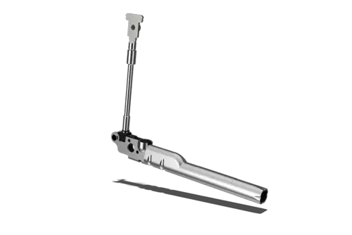 Vehicle safety component, metal mechanism with hinge and rod